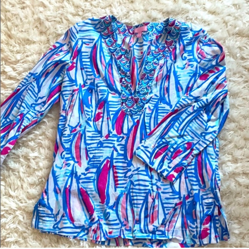 Lilly Pulitzer Red Right Return Tunic/Medium